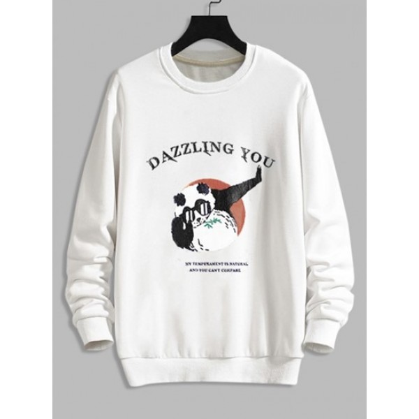 Cartoon Graphic Print Funny Sweatshirt