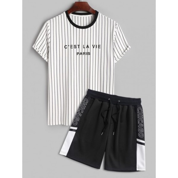 Men's C'EST LA VIE PARIS Vertical Stripe...