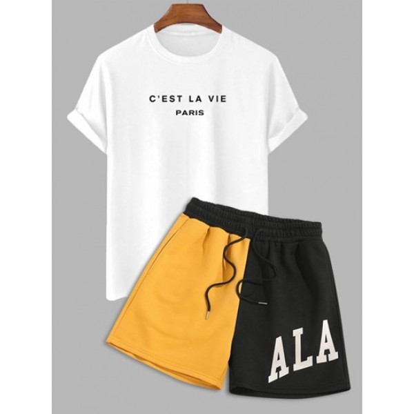 C'EST LA VIE Short Sleeves Tee With Two ...