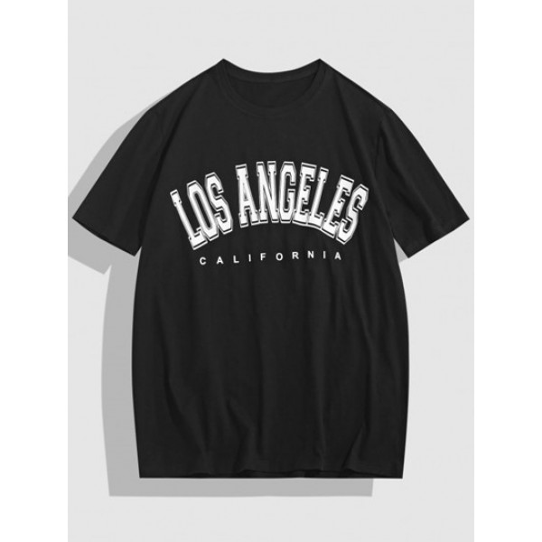 LOS ANGELES Vintage T-shirt And Jogger Sweatpants Two Piece Set