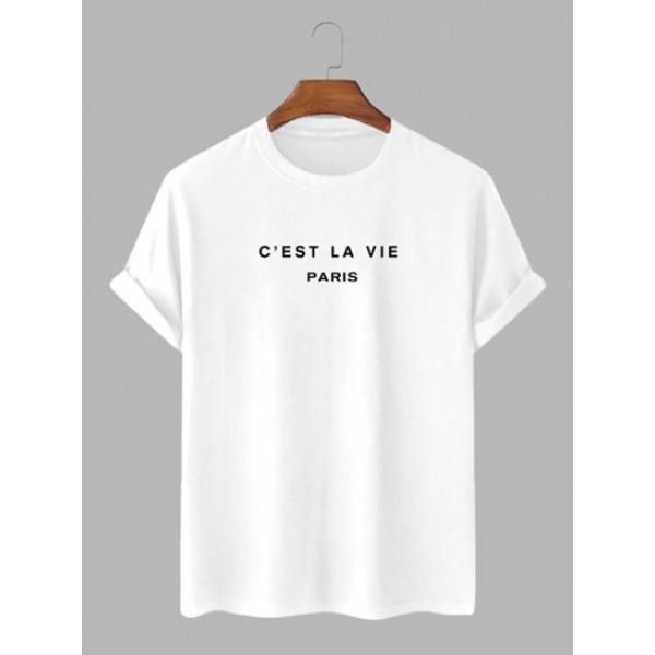 C'EST LA VIE Short Sleeves Tee With Two Tone ALASKA Sweat Shorts