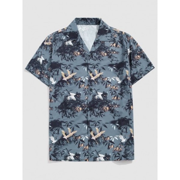 Chinese Painting Shirt And Shorts Set