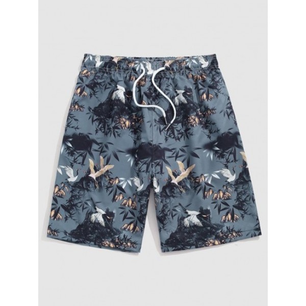 Chinese Painting Shirt And Shorts Set